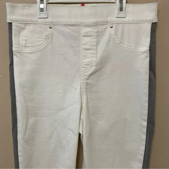 Spanx Side Stripe Distressed Skinny Jeans - Picture 5 of 13